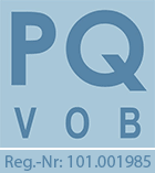 PQ VOB - Präqualifiziert, Reg.-Nr: 101.001985